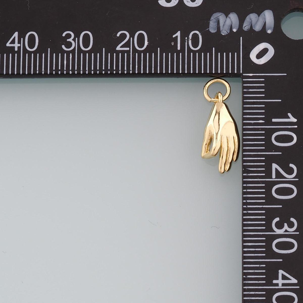 18K Gold Filled Hand Charm Pendant for Jewelry Making