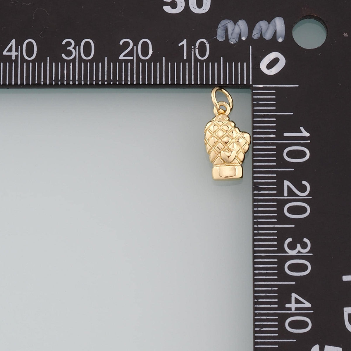 18K Gold Filled Gloves Pendant,Dainty Gloves Charm Bracelet Necklace for DIY Jewelry Making Supply