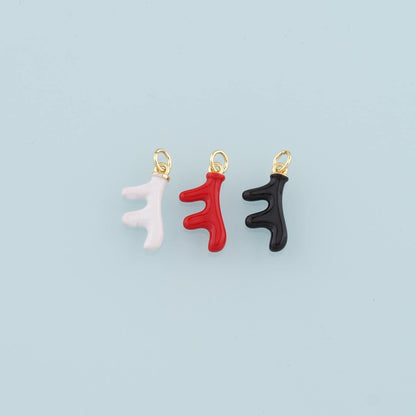 18K Gold Filled Hand Enamel Charm Pendant for Jewelry Making
