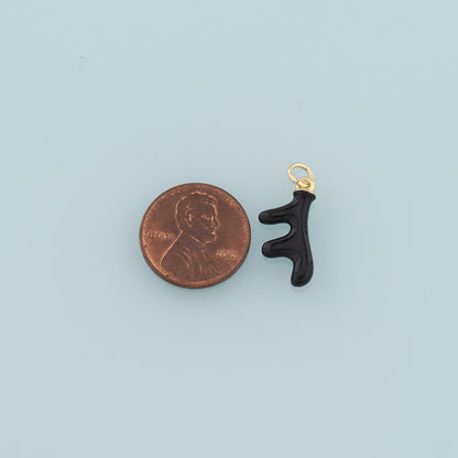 18K Gold Filled Hand Enamel Charm Pendant for Jewelry Making