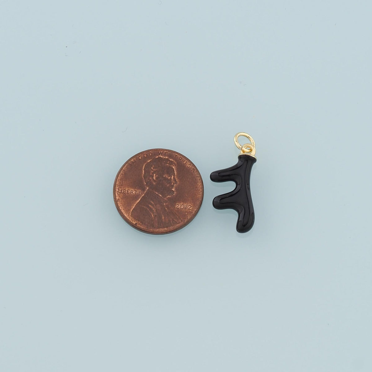 Gold Antler Charms,18K Gold Filled Antler Pendant,Enamel Elk Charm Bracelet Necklace for DIY Jewelry Making Supply