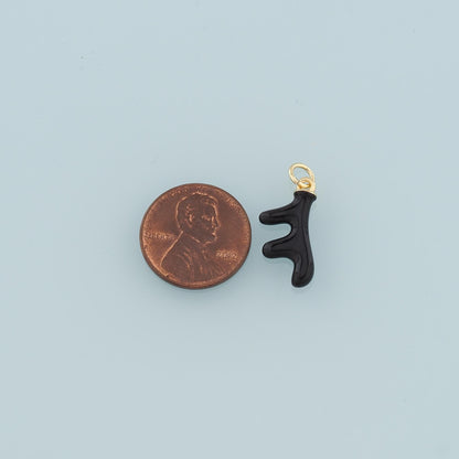 Gold Antler Charms,18K Gold Filled Antler Pendant,Enamel Elk Charm Bracelet Necklace for DIY Jewelry Making Supply