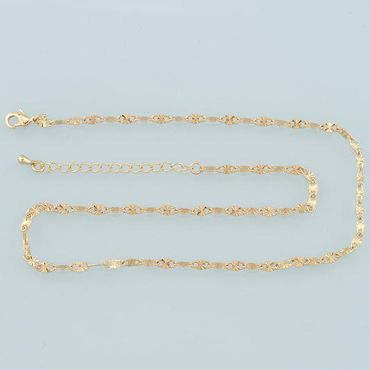 Gold Oval Chain,18K Gold Filled Oval for Necklace Bracelet DIY Jewelry Making Supply