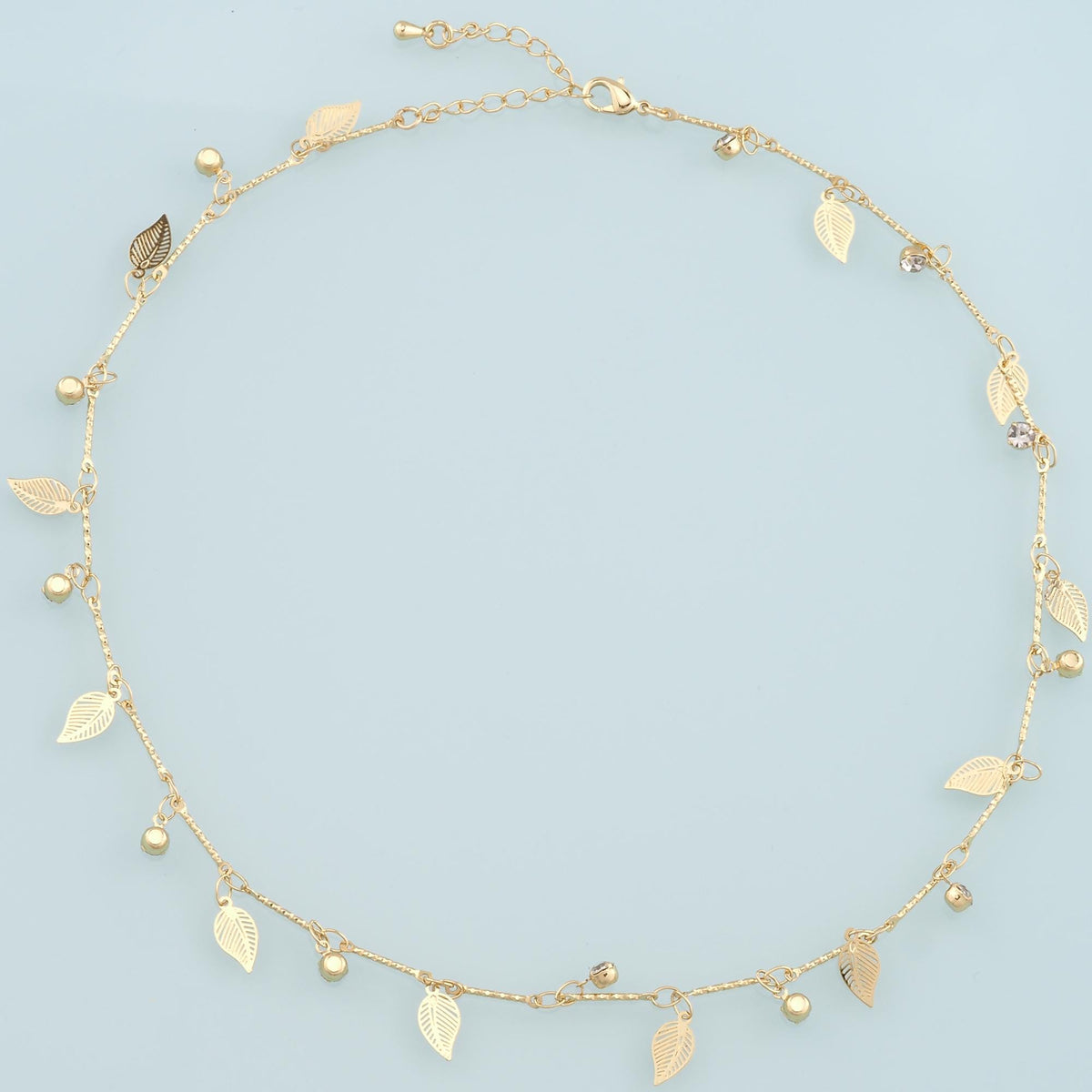 Gold Leaf Chain,18K Gold Filled Leaf for Necklace Bracelet DIY Jewelry Making Supply