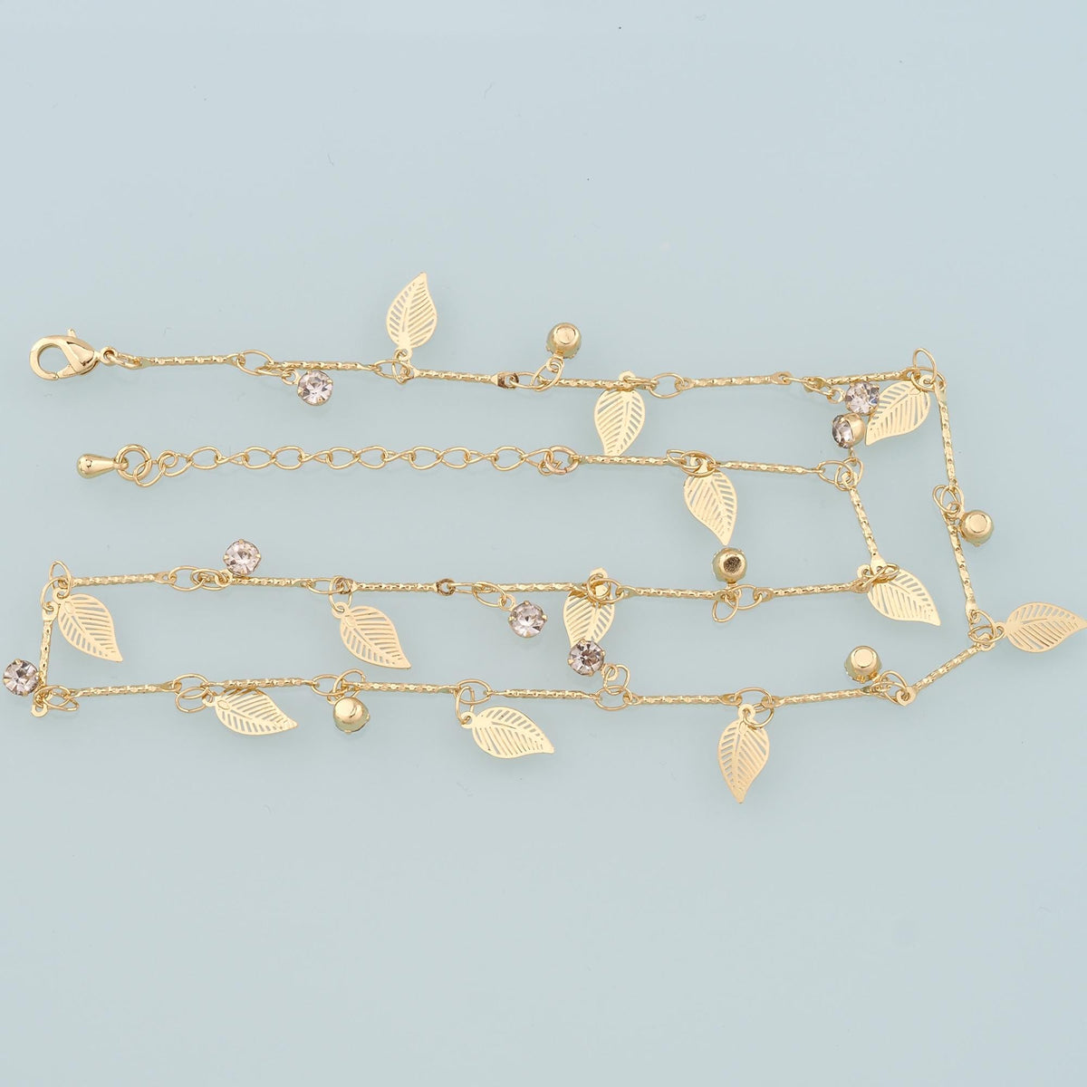 Gold Leaf Chain,18K Gold Filled Leaf for Necklace Bracelet DIY Jewelry Making Supply