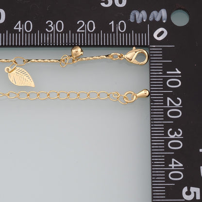 Gold Leaf Chain,18K Gold Filled Leaf for Necklace Bracelet DIY Jewelry Making Supply