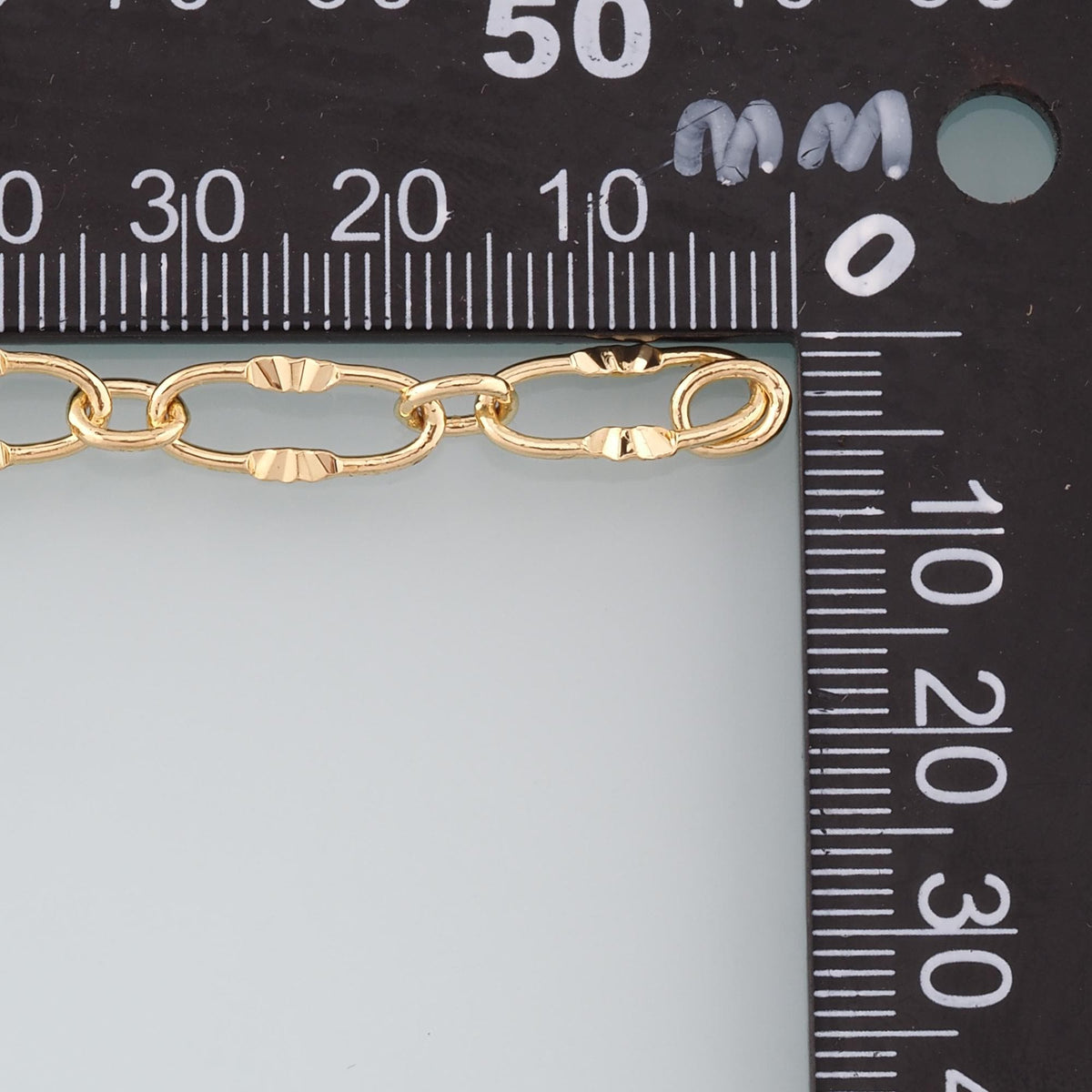18K Gold Filled Oval Oval Chain 14.5 mm, 3.28 ft for Jewelry Making