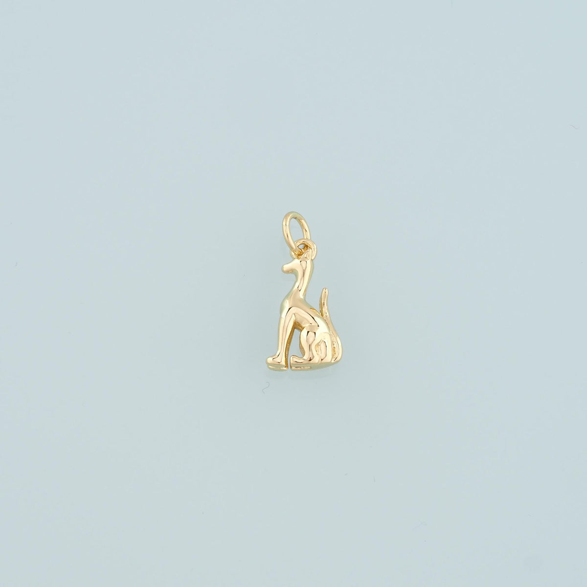 Gold Dog Charms,18K Gold Filled Dog Pendant,Cute Dog Charm Bracelet Necklace for DIY Jewelry Making Supply
