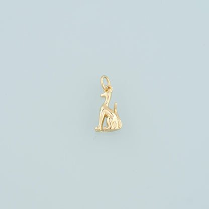 Gold Dog Charms,18K Gold Filled Dog Pendant,Cute Dog Charm Bracelet Necklace for DIY Jewelry Making Supply