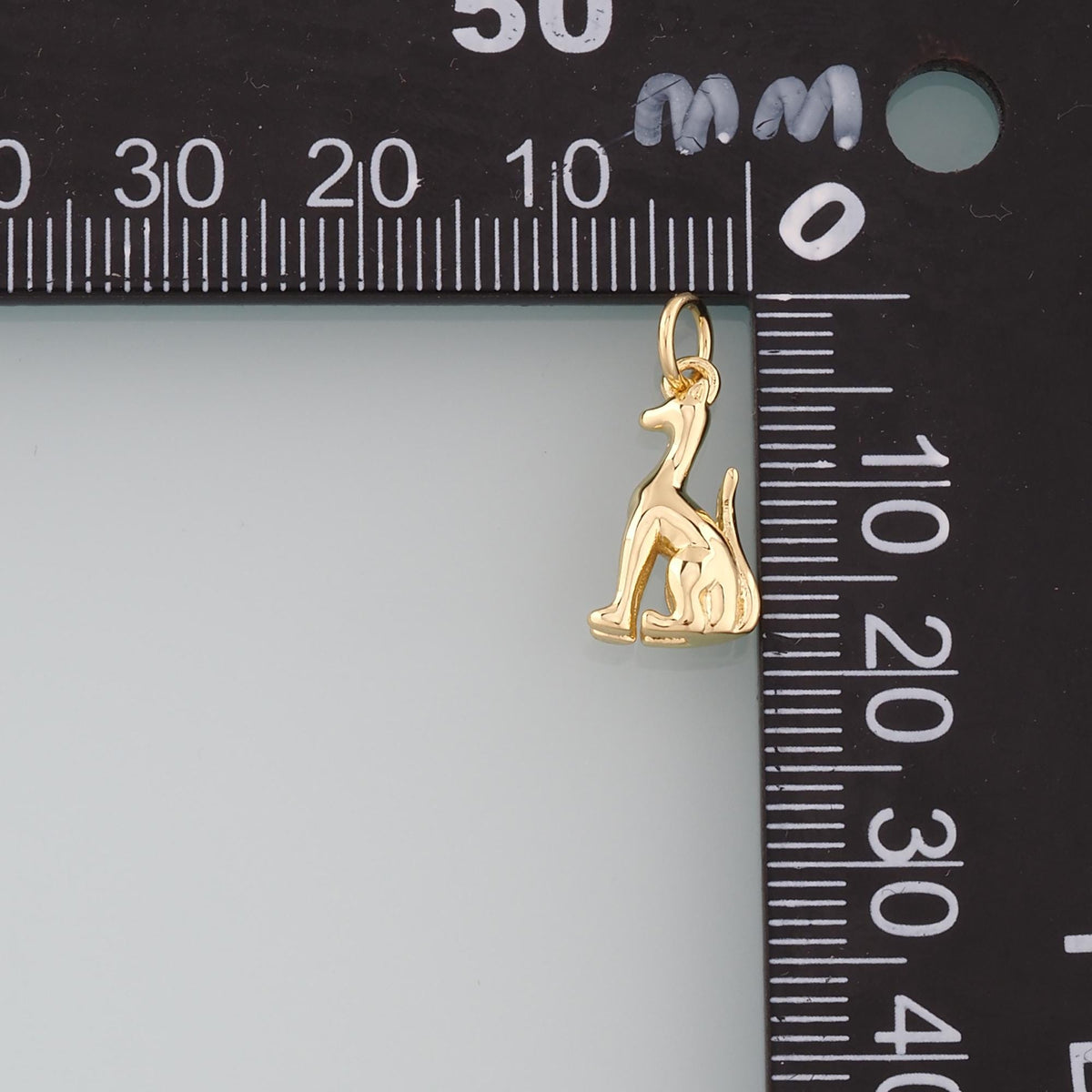 Gold Dog Charms,18K Gold Filled Dog Pendant,Cute Dog Charm Bracelet Necklace for DIY Jewelry Making Supply