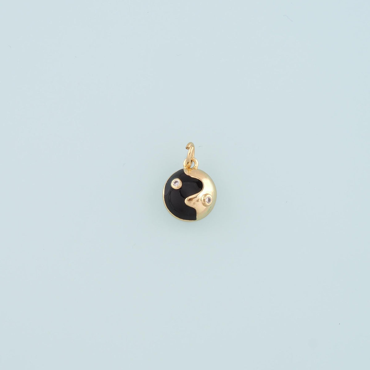 18K Gold Filled Hand Enamel Charm Pendant for Jewelry Making