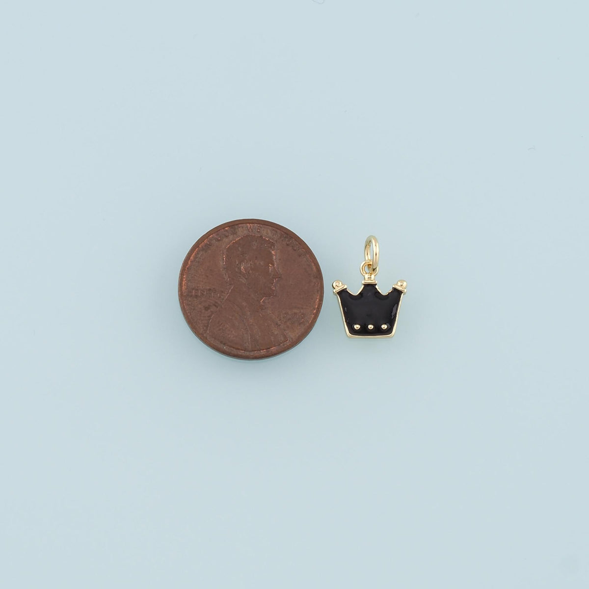 18K Gold Filled Enamel Charm Pendant for Jewelry Making
