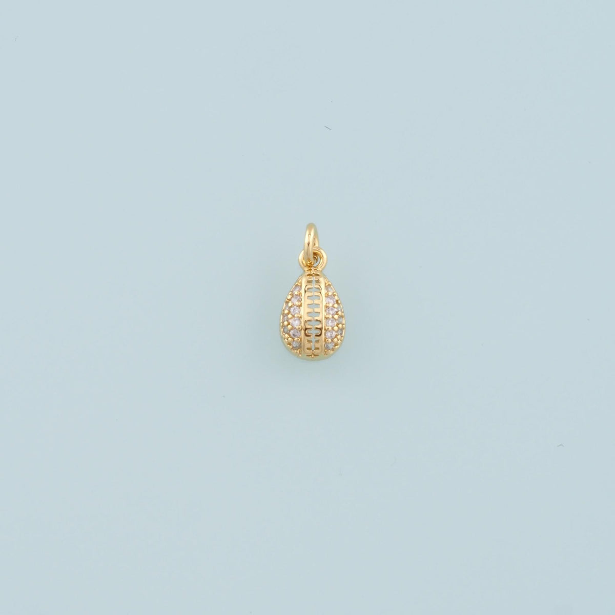 18K Gold Filled Hand CZ Charm Pendant for Jewelry Making
