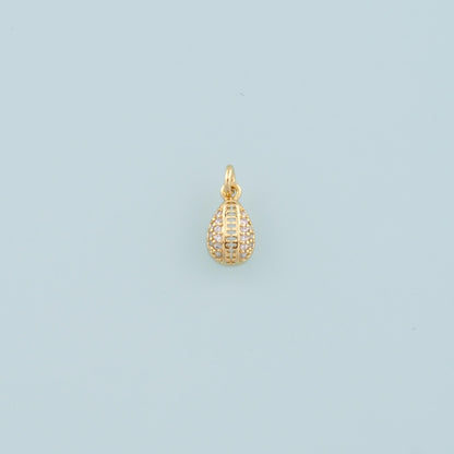 18K Gold Filled Hand CZ Charm Pendant for Jewelry Making
