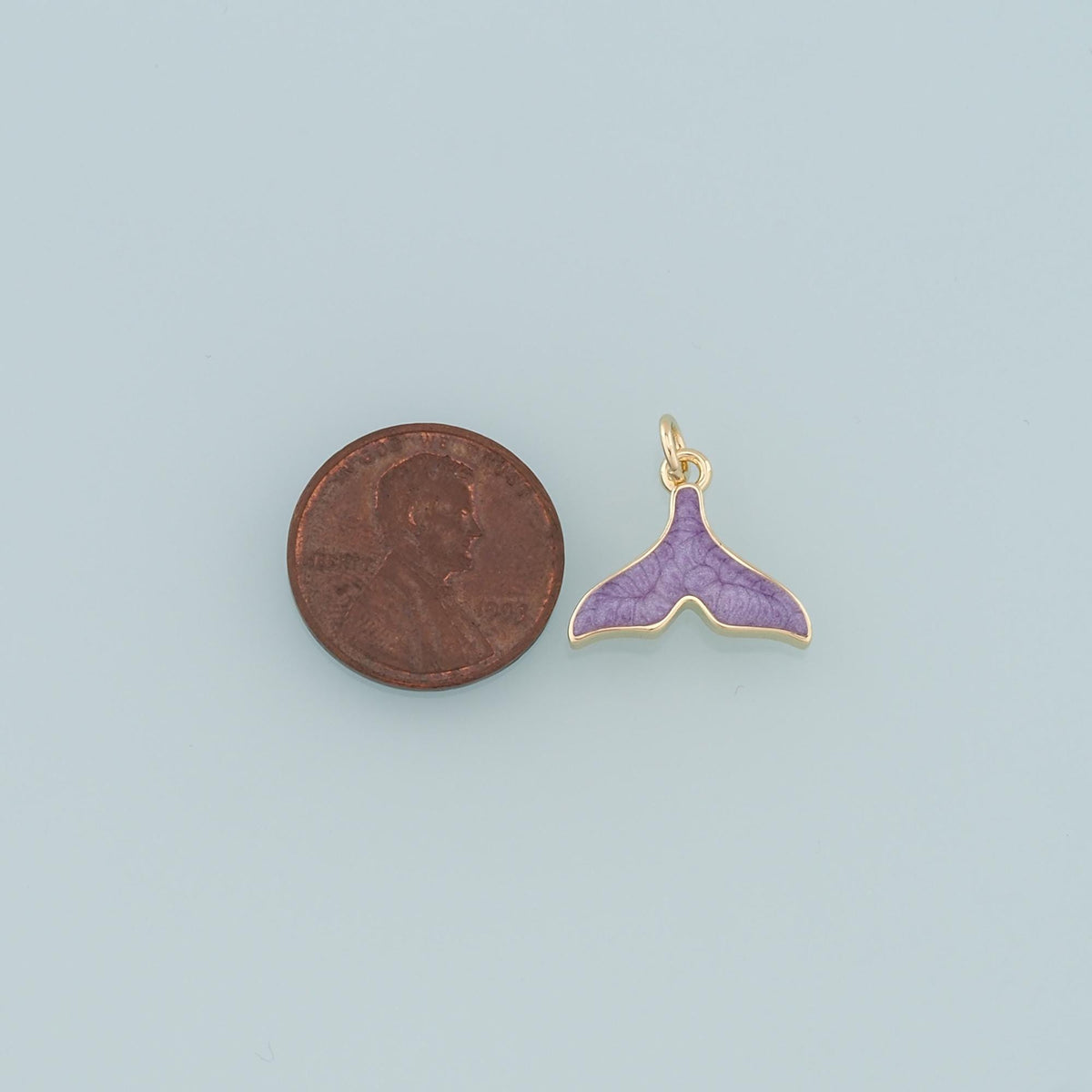 18K Gold Filled Hand Enamel Charm Pendant for Jewelry Making
