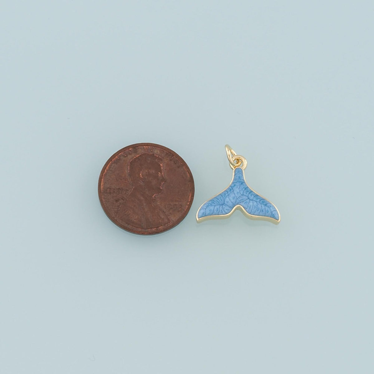 18K Gold Filled Hand Enamel Charm Pendant for Jewelry Making