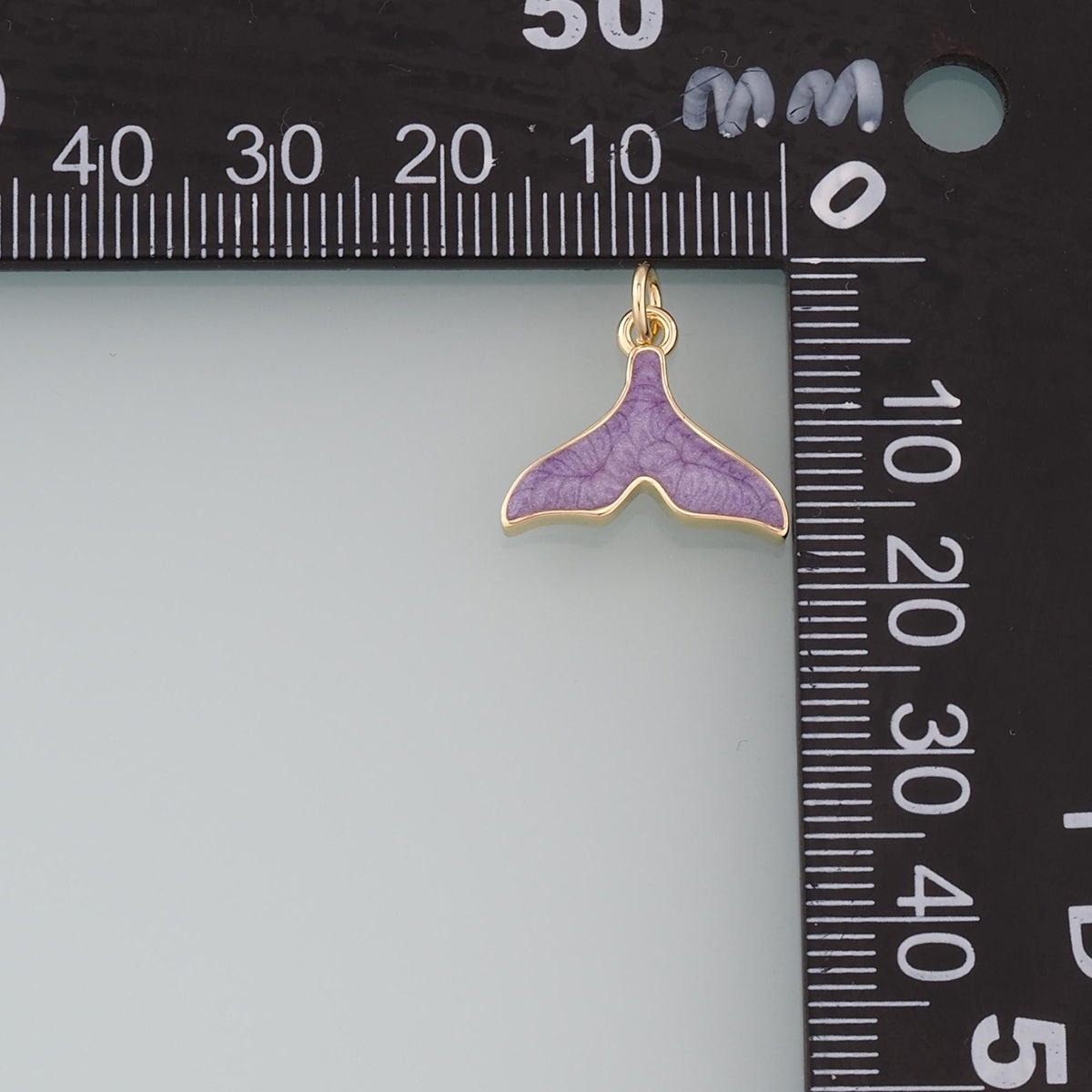 18K Gold Filled Hand Enamel Charm Pendant for Jewelry Making