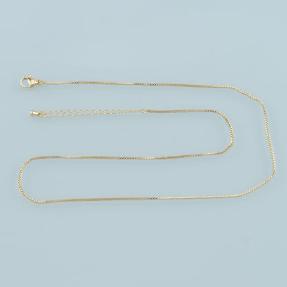 18K Gold Filled Box Chain 2 in for Jewelry Making