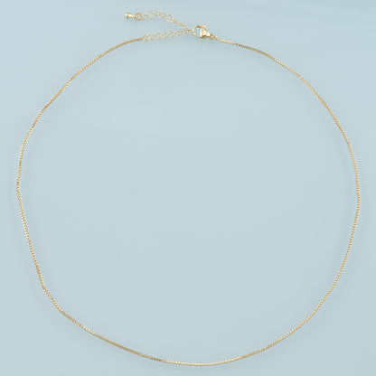 18K Gold Filled Box Chain 2 in for Jewelry Making