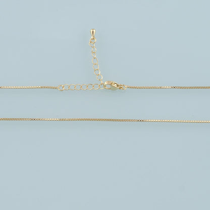 18K Gold Filled Box Chain 2 in for Jewelry Making