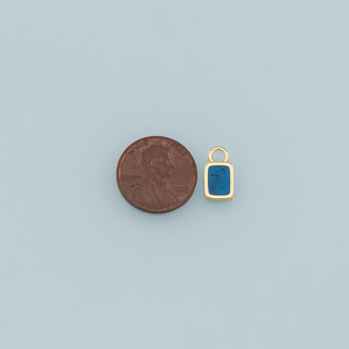 18K Gold Filled Hand Enamel Charm Pendant for Jewelry Making