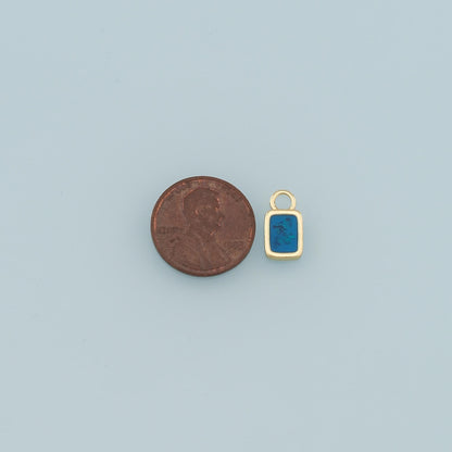 18K Gold Filled Hand Enamel Charm Pendant for Jewelry Making
