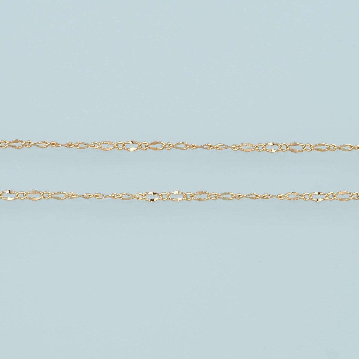 18K Gold Filled Oval Oval Chain 4 mm, 3.28 ft for Jewelry Making