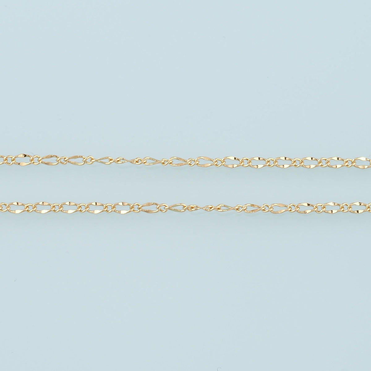Gold Oval Chain,18K Gold Filled Paper Clip Chain for Necklace Bracelet DIY Jewelry Making Supply 3x5.5mm