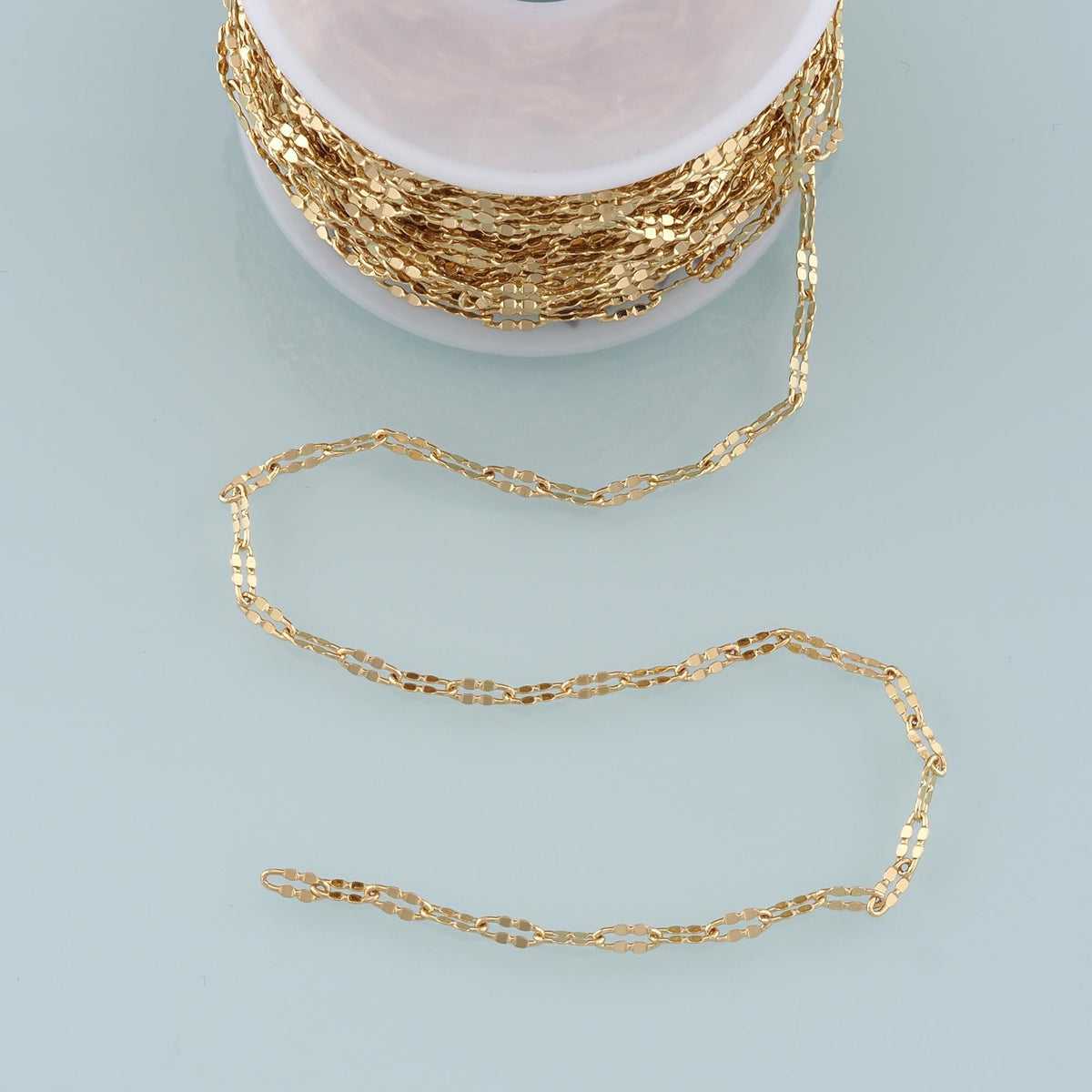 18K Gold Filled Oval Oval Chain 6.5 mm, 3.28 ft for Jewelry Making