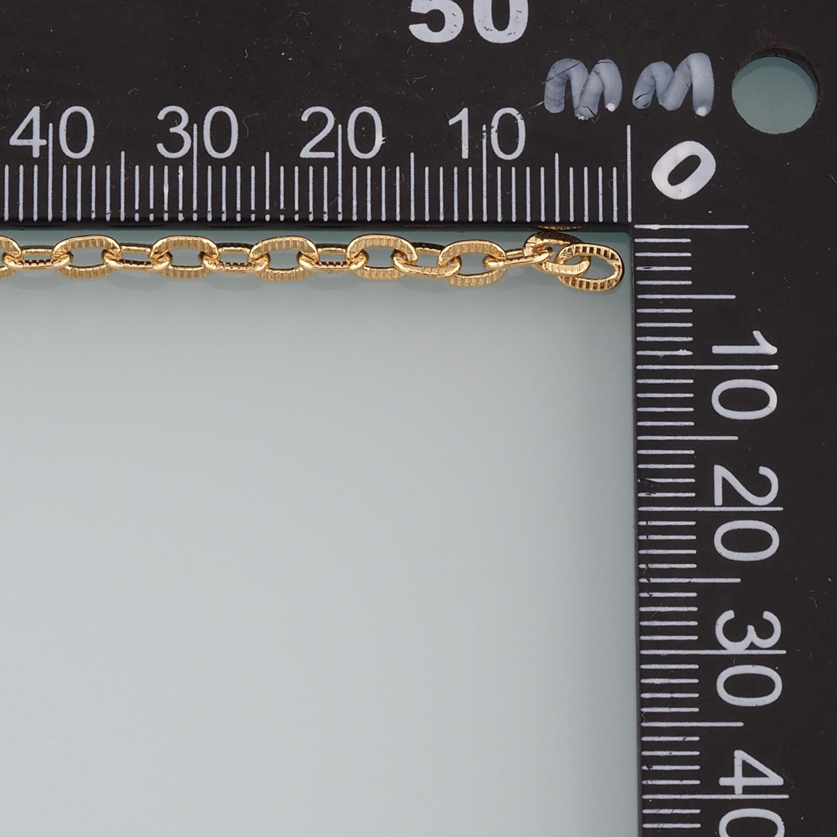 18K Gold Filled Oval Oval Chain 5 mm, 3.28 ft for Jewelry Making