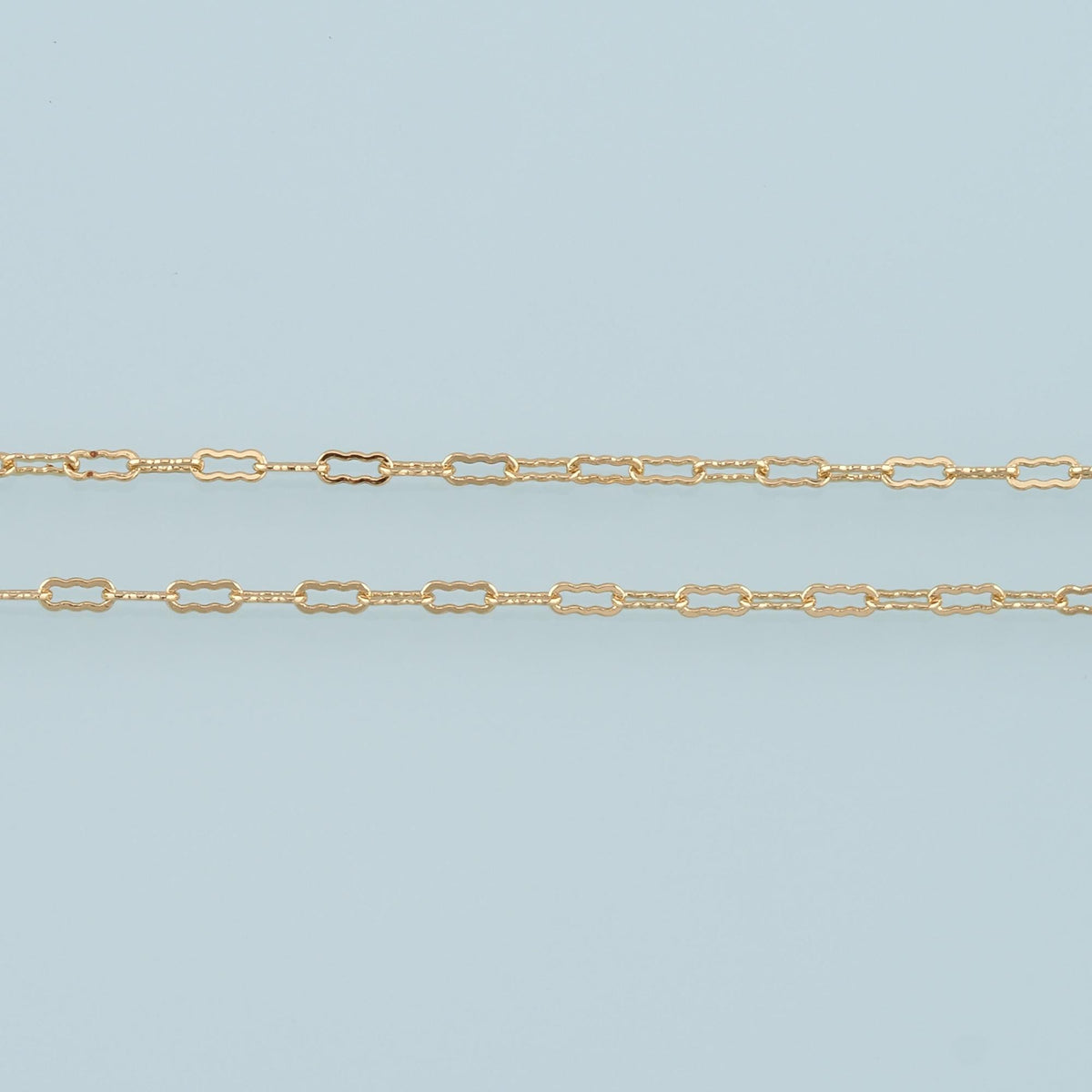 Gold Paper Clip Chain,18K Gold Filled Oval Chain for Necklace Bracelet DIY Jewelry Making Supply 2.5x5.5mm