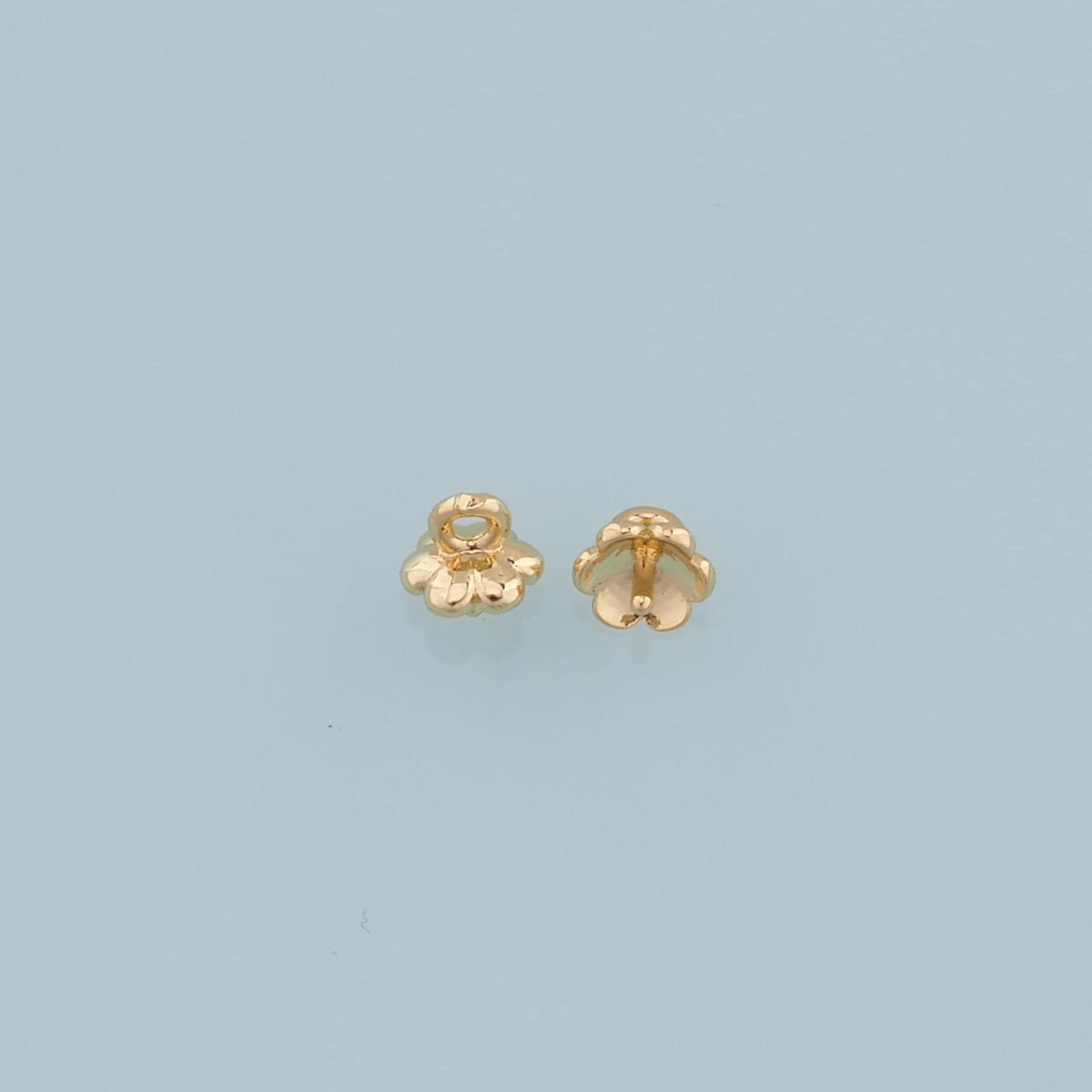 Gold Flower Charms,18K Gold Filled Flower Pendant,Flower Charm Bracelet Necklace for DIY Jewelry Making Supply