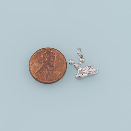 Gold Snails Charms,18K Gold Filled Snails Pendant,Snails Charm Bracelet Necklace for DIY Jewelry Making Supply