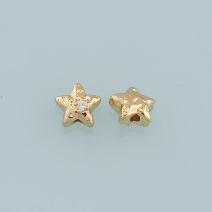 18K Gold Filled Star Charm Pendant for Jewelry Making