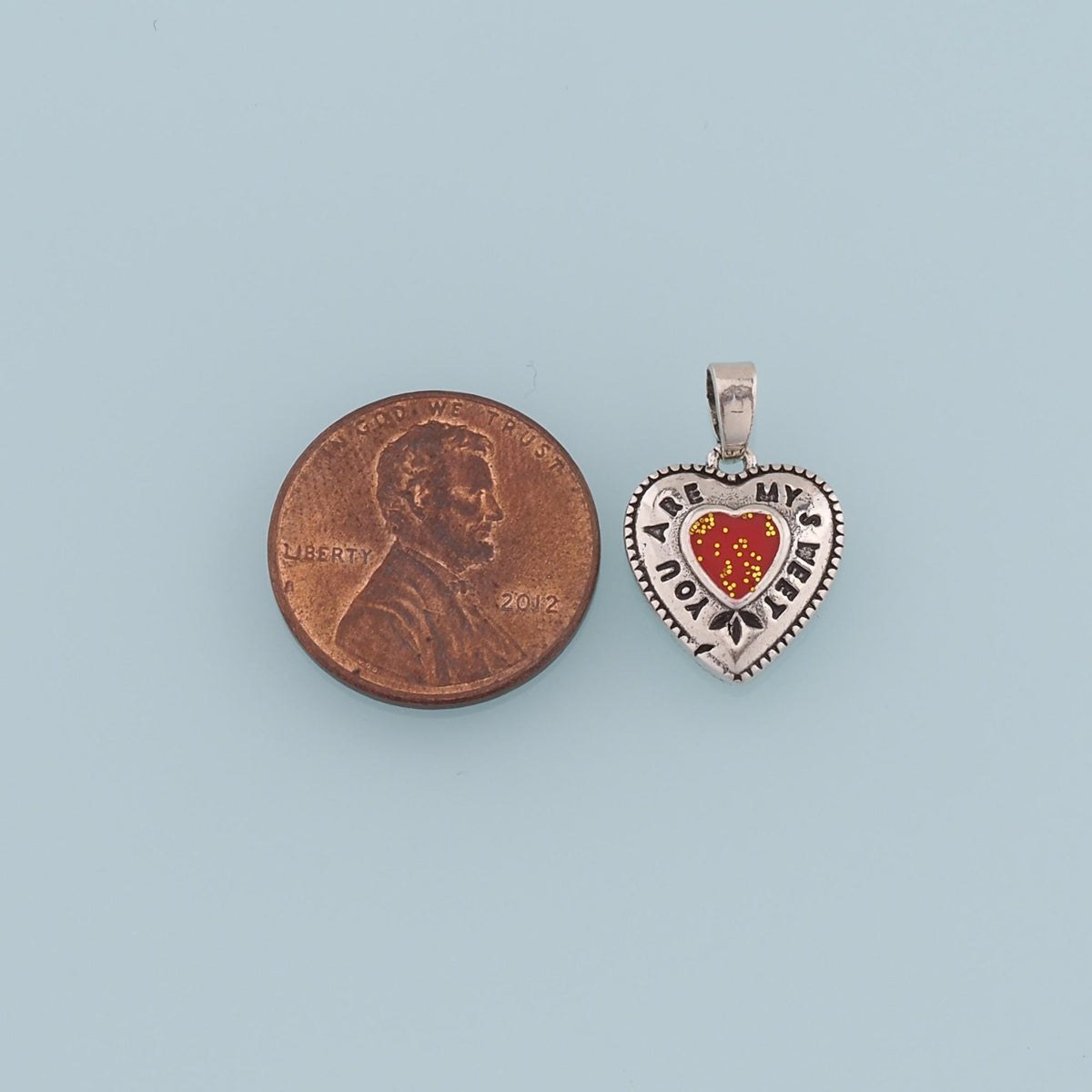 18K Gold Filled Heart Enamel Charm Pendant for Jewelry Making