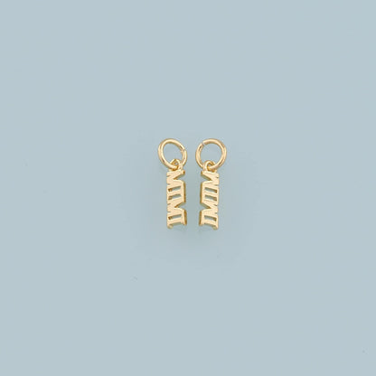 Gold Mama Charms,18K Gold Filled Mama Pendant,Mama Charm Bracelet Necklace for DIY Jewelry Making Supply
