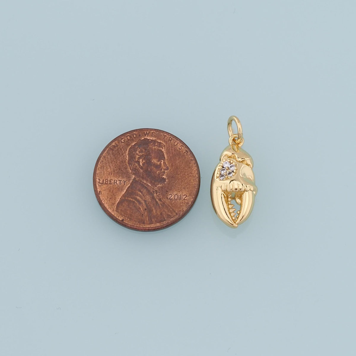 Gold Crab Claws Charms,18K Gold Filled Crab Pendant,Beach Silver Crab Charms Bracelet Necklace for DIY Jewelry Making Supply
