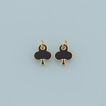 18K Gold Filled Hand Enamel Charm Pendant for Jewelry Making