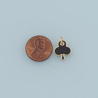 18K Gold Filled Hand Enamel Charm Pendant for Jewelry Making