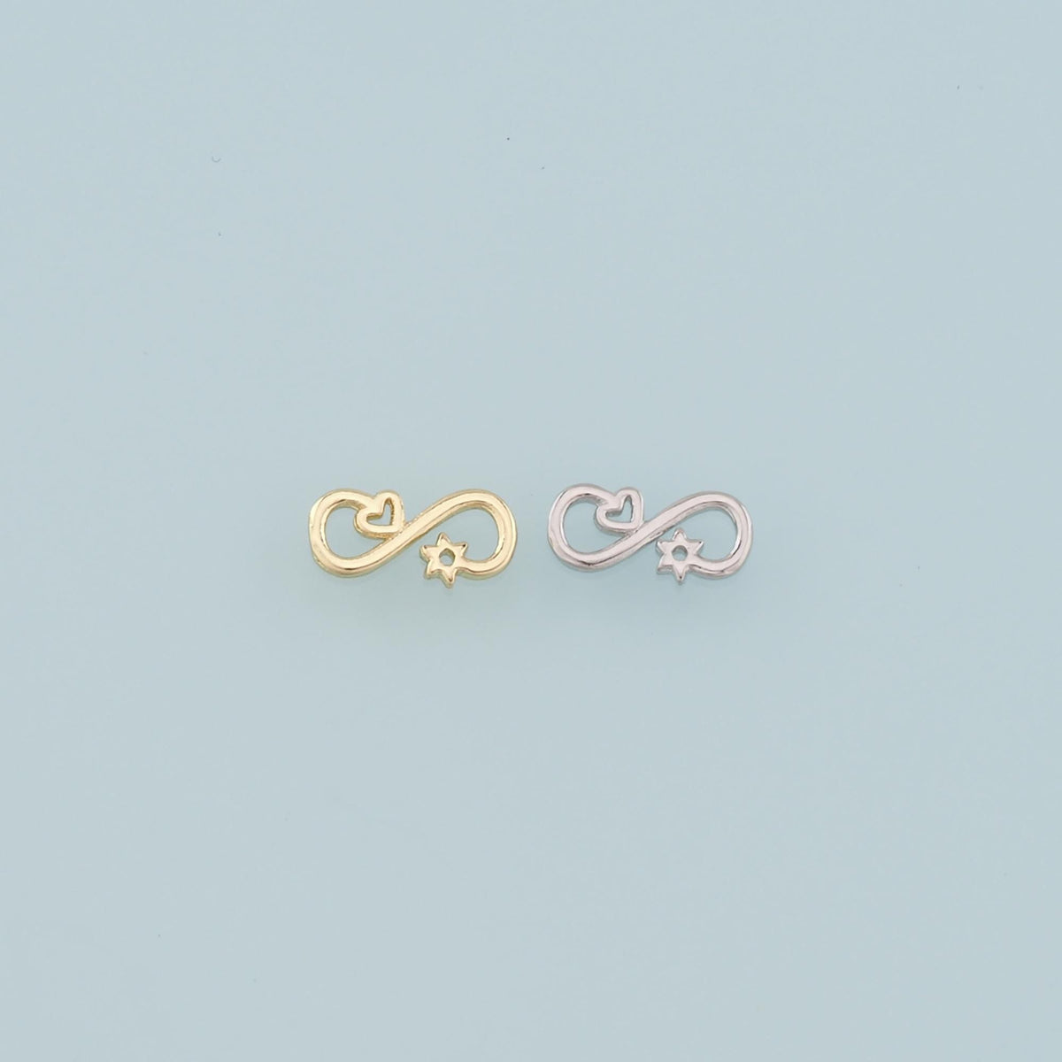 18K Gold Filled Infinity Pendant,Dainty Infinity Charm Bracelet Necklace for DIY Jewelry Making Supply