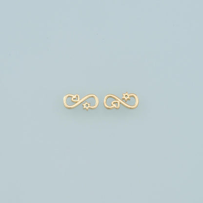 18K Gold Filled Infinity Pendant,Dainty Infinity Charm Bracelet Necklace for DIY Jewelry Making Supply