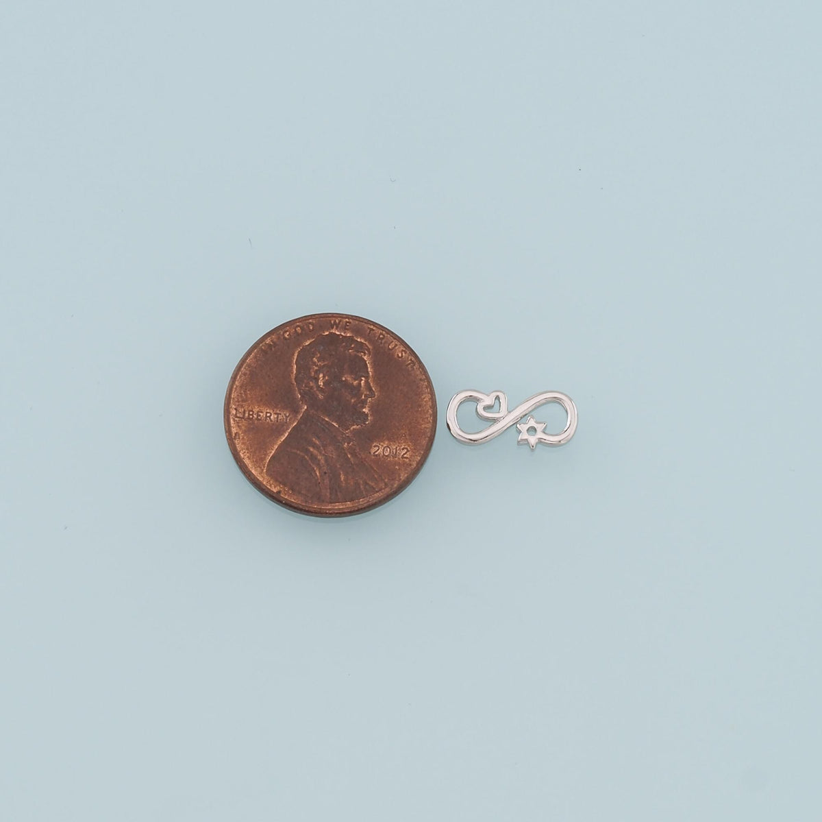 18K Gold Filled Infinity Pendant,Dainty Infinity Charm Bracelet Necklace for DIY Jewelry Making Supply