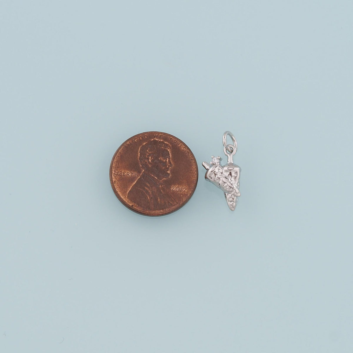 18K Gold Filled Radish Pendant,CZ Radish Charm Bracelet Necklace for DIY Jewelry Making Supply