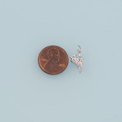 18K Gold Filled Radish Pendant,CZ Radish Charm Bracelet Necklace for DIY Jewelry Making Supply