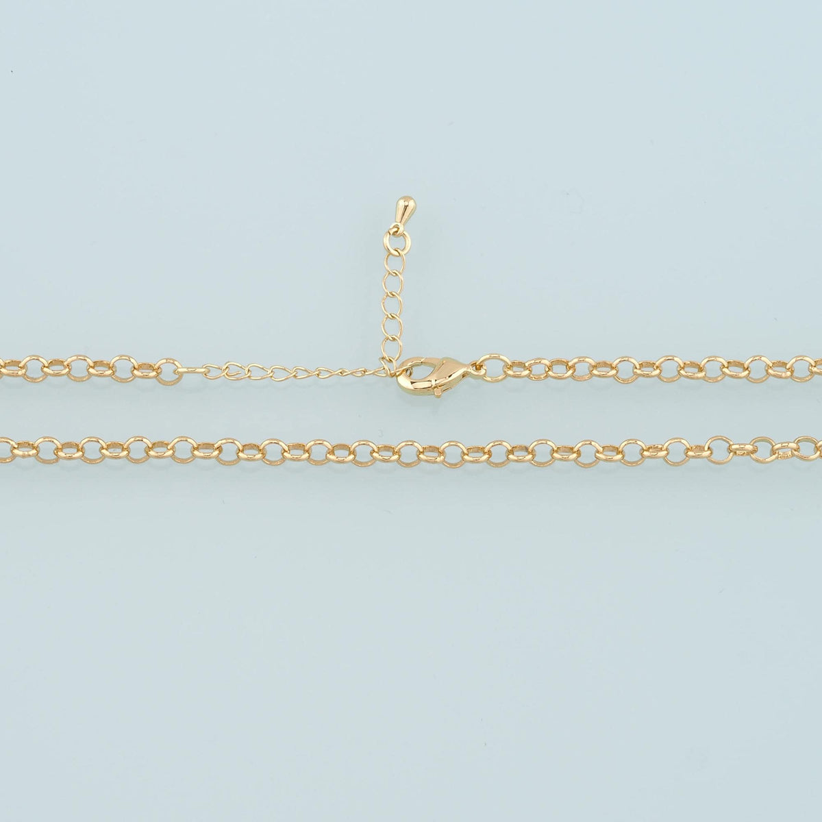 Gold Round Chain,18K Gold Filled Round for Necklace Bracelet DIY Jewelry Making Supply