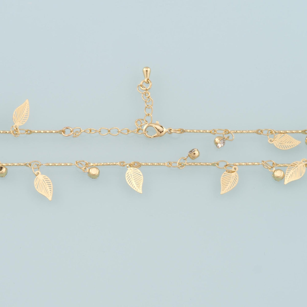 Gold Leaf Chain,18K Gold Filled Leaf for Necklace Bracelet DIY Jewelry Making Supply