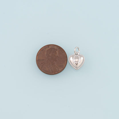 Gold Heart Charms,18K Gold Filled Heart Pendant,Dainty Heart Charm Bracelet Necklace for DIY Jewelry Making Supply