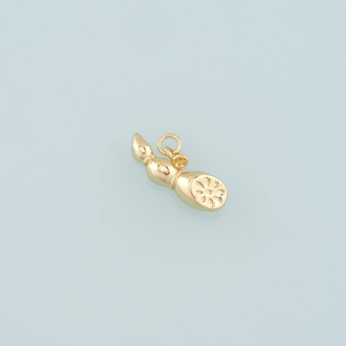 Gold Lotus Root Charms,18K Gold Filled Lotus Root Pendant,Vegetable Charm Bracelet Necklace for DIY Jewelry Making Supply