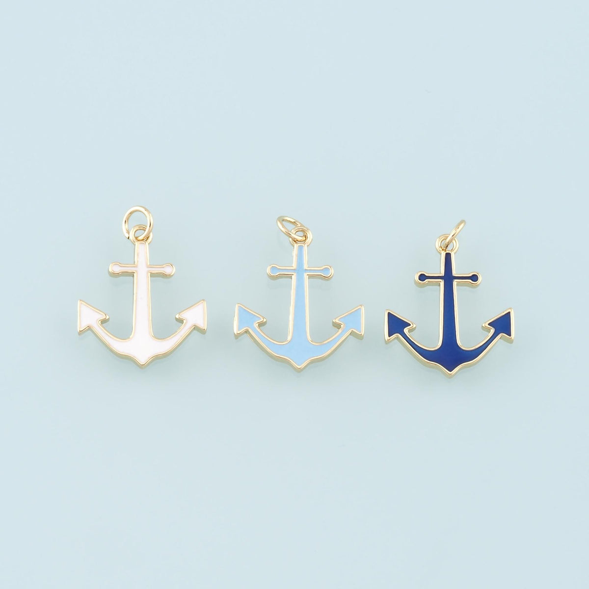 18K Gold Filled Enamel Charm Pendant for Jewelry Making