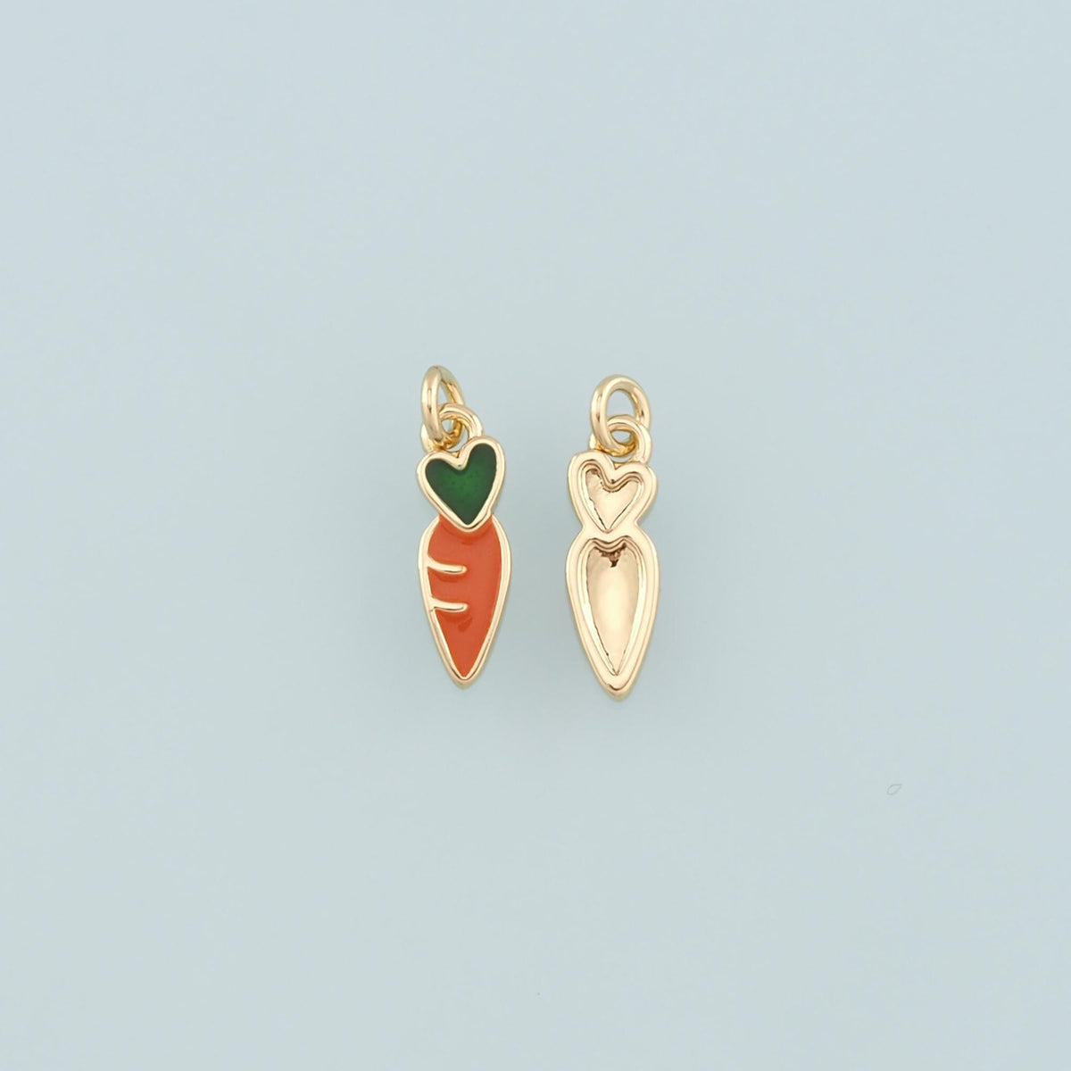 18K Gold Filled Hand Enamel Charm Pendant for Jewelry Making